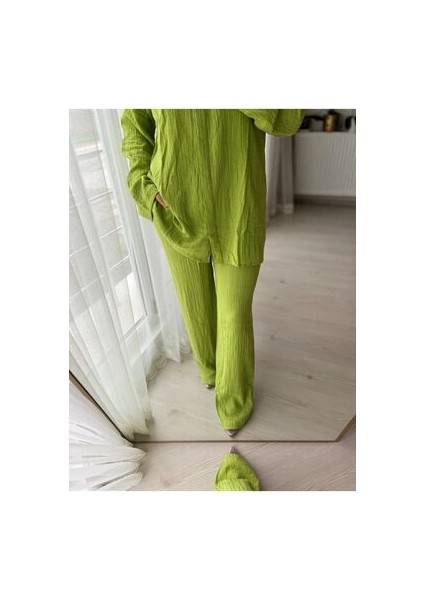 Kadın Gofre Kumaş Alt-Üst Takım indirimleri