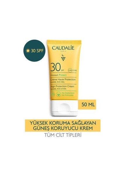 Vinosun Protect Spf 30 Yüksek Koruma Sağlayan Güneş Koruyucu Krem 50 ml