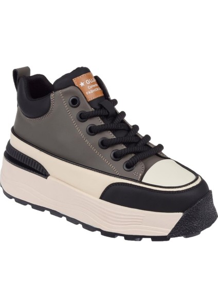 Uzun Konçlu Kadın Spor Ayakkabı GJ-3011 Gri