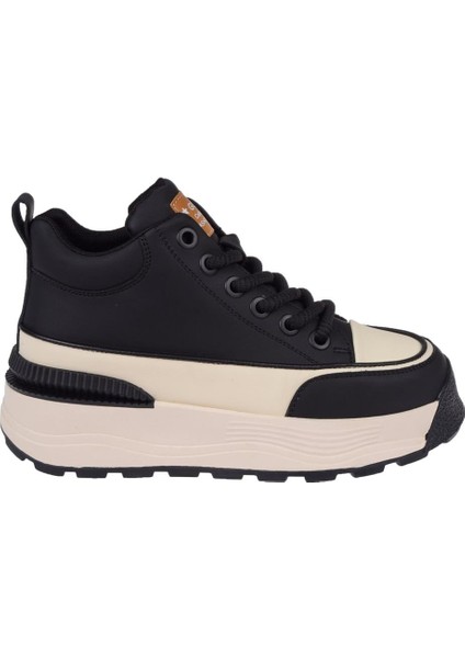 Uzun Konçlu Kadın Spor Ayakkabı GJ-3011 Siyah fiyatları