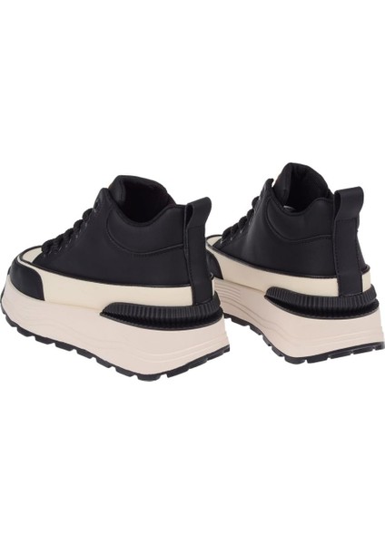 Uzun Konçlu Kadın Spor Ayakkabı GJ-3011 Siyah indirimleri