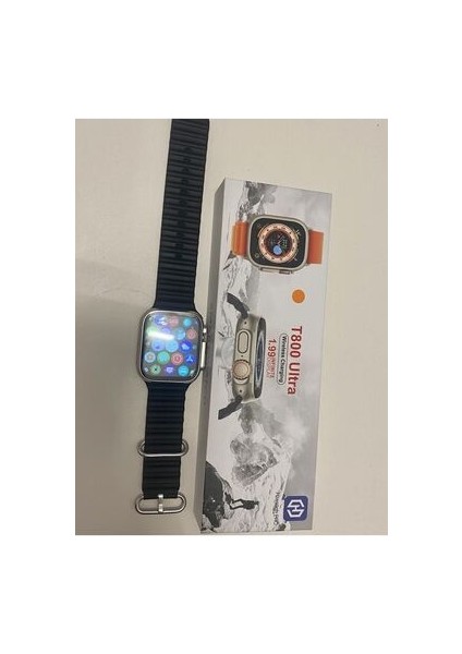 Hiwatch Pro T800 Ultra 2023 Akıllı Saat (Siyah Kasa-Ekstra Kordon Hediyeli)