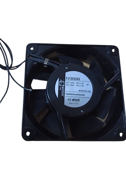 120X120X32MM FJ12032AS 220V 0.12A 2 Kablo Kare Fan