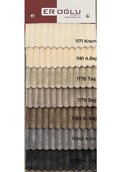 Pufy Kumaş 1181 Açık Bej Kalın