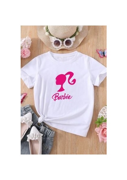 Kız Çocuk Tişört Barbie Kız Baskılı Kız T-Shirt fiyatları
