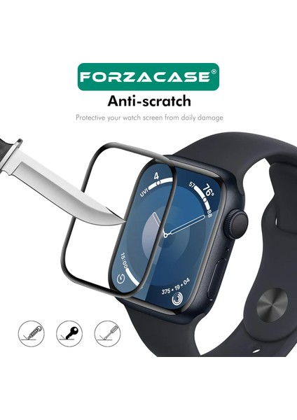 Apple Watch Serisi 10 42MM Için Çerçeveli Tam Kaplayan 3D Pet Ekran Koruyucu Film - FC016 modelleri