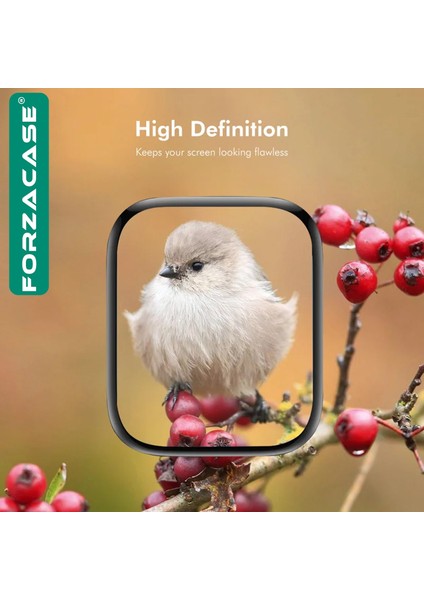 Apple Watch Serisi 10 42MM Için Çerçeveli Tam Kaplayan 3D Pet Ekran Koruyucu Film - FC016 indirimleri