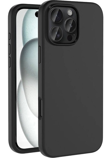 iPhone 16 Pro Max ile Uyumlu Velvet Serisi Içi Kadife Magsafe Şarj Özellikli Silikon Kılıf