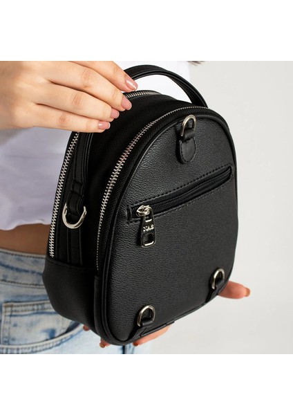 Vera Çanta Nas Bag Mini Kadın Sırt ,el ve Omuz Çantası Dönüştürülebilir Tasarım Siyah Mercan fırsatları