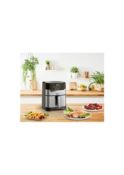 EY505D Easy Fry & Grill Precision+ Yağsız Fritöz Airfryer, 4,2 Litre Kapasite, Hava ile Kızart