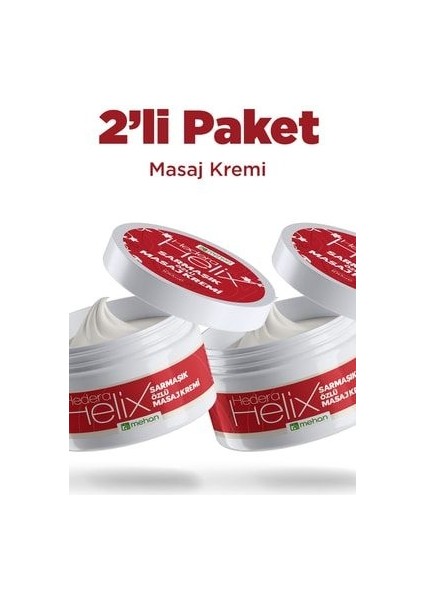 2'li Hedera Helix Sarmaşık Özlü Masaj Kremi 100 ml