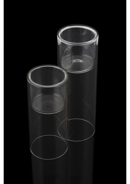 Tekno Trust Angdesign 2'li Dekoratif Cam Mumluk&vazo Şeffaf-15 ve 20 cm fırsatları