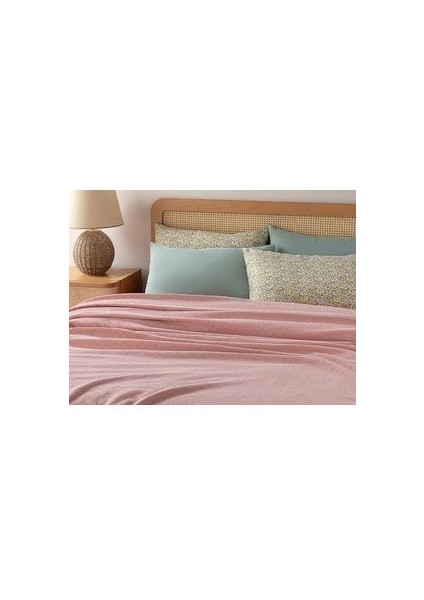 Plain Pamuklu Çift Kişilik Pike 200X220 cm Pembe fiyatları