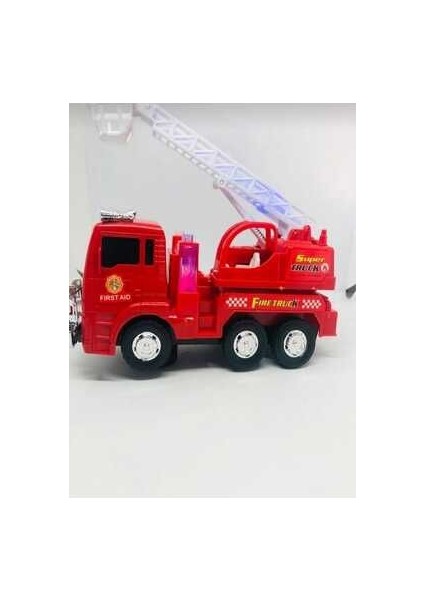 Pilli Işıklı Sirenli Oyuncak Itfaiye Arabası Vinç Hareketli Oyuncak modelleri