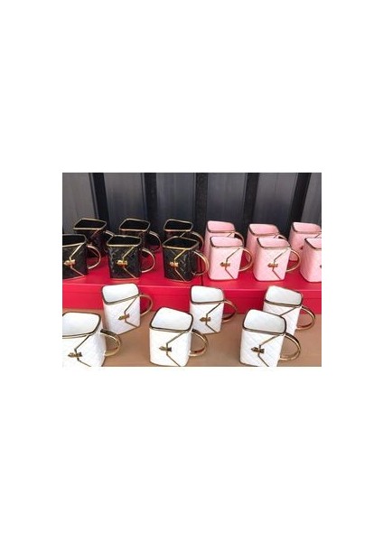 Çanta Şeklinde 6 Adet Porselen Kupa Bardak