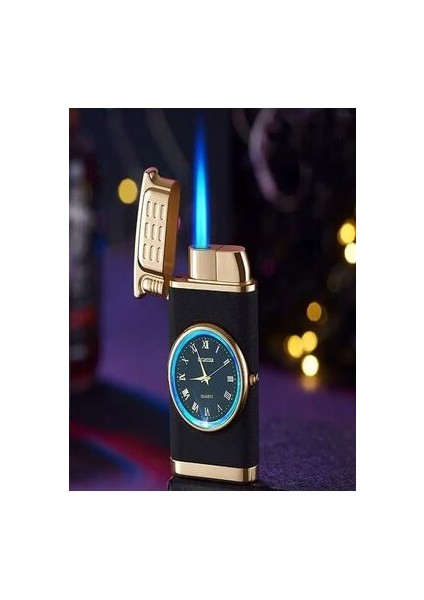 Genel Markalar Saatli Çakmak Işıklı Lüks Çakmak