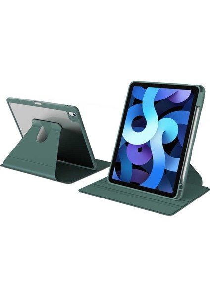 - Apple iPad 10.9 2022 (10.Nesil) - Tablet Kılıfı 360 full Korumalı Yatay Dikey Dönebilen Nayn Standlı Kılıf - Mavi Açık