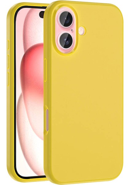 iPhone 16 Plus ile Uyumlu Velvet Serisi Içi Kadife Magsafe Şarj Özellikli Silikon Kılıf
