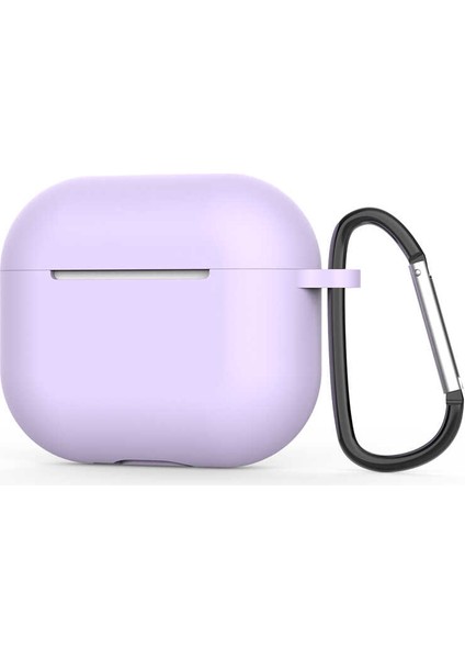 - Apple Airpods 3. Nesil - Kılıf Darbelere Karşı Dayanıklı Standart Silikon Kılıf - Lila - T21673