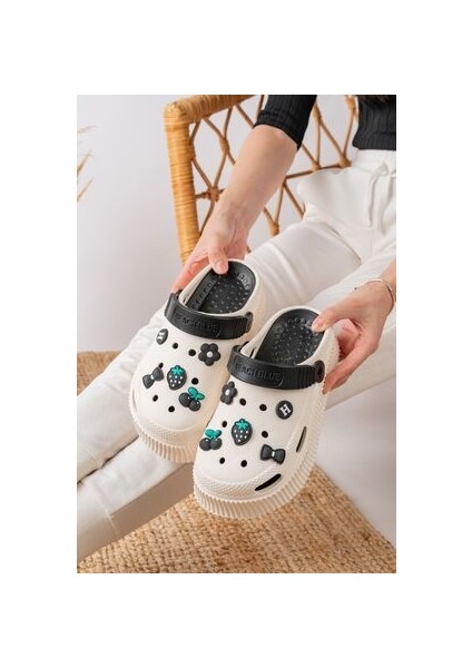 Unisex Yüksek Tabanlı Deniz Sabo Doktor Hemşire Hastane Comfort Sandalet