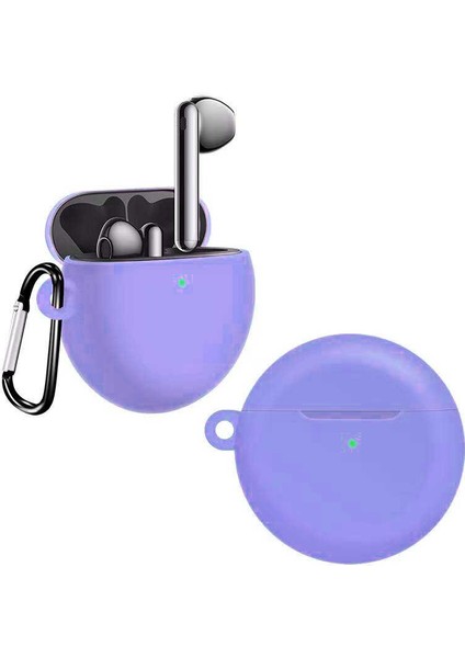 - Huawei Freebuds 4 - Kılıf Darbelere Karşı Dayanıklı Koruyucu Silikon Kılıf Airbag 24 - Lila - T19637