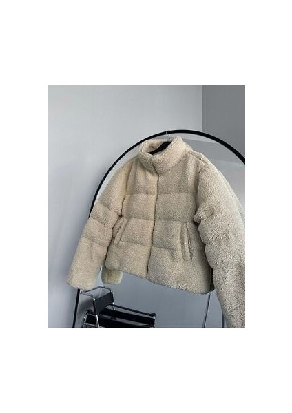 Peluş Kabartma Teddy Şişme Mont modelleri