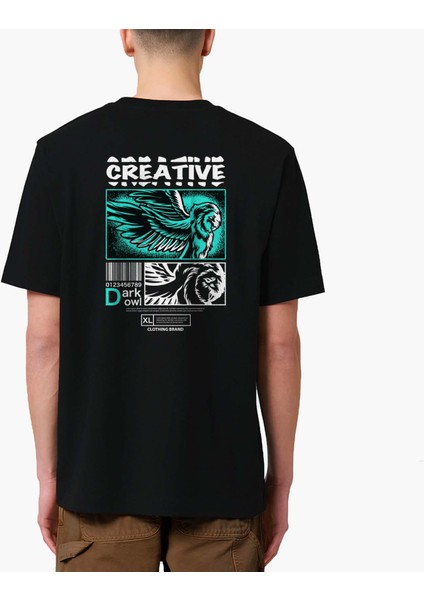 Creative Street Sırt Baskılı Tasarım Tişört