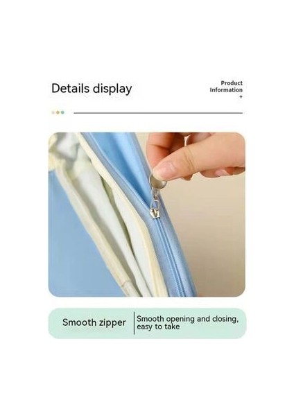 Special Geniş Kapasiteli Büyüyebilen Kanvas Kalemlik Açık Mavi modelleri