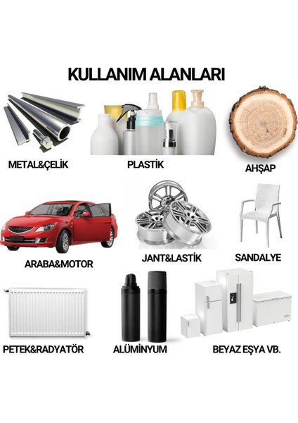 2 Adet Sprey+1 Adet Vernik Sinyal Kırmızı RAL-3001 Sprey Boya Seti 400 Ml+Zımpara+Kağıtbant+Eldiven