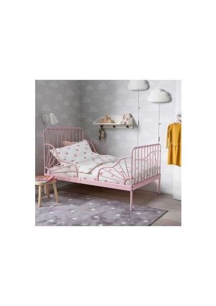 Barndröm Beyaz-Pembe 150X200/50X60 cm Çocuk Nevresim Takımı Lastiksiz Beyaz Pamuklu/çarşafsız fiyatları