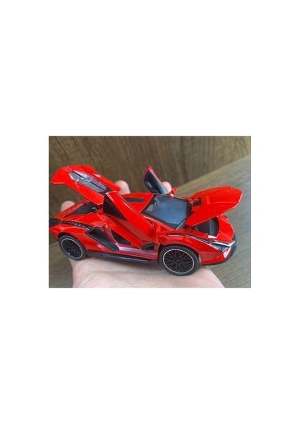 Lamborghini Veneno Diecast Araba Sesli Işıklı Kapı Bagaj Kaput Açılır Oyuncak Lamborghini Araba fiyatları
