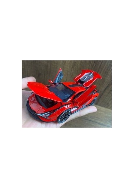 Lamborghini Veneno Diecast Araba Sesli Işıklı Kapı Bagaj Kaput Açılır Oyuncak Lamborghini Araba indirimleri