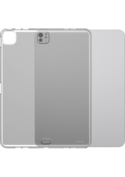 Apple iPad Pro 13 M4 2024 A2925-A2926-A3007 Kılıf Süper Silikon Kapak Şeffaf