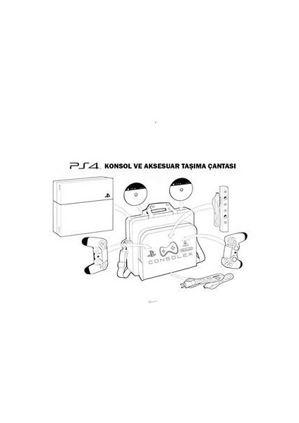 Ps4 Slim 500 GB - Çift Kol - Consolex Çanta - 12 Ay Garantı 2016-2116-2216