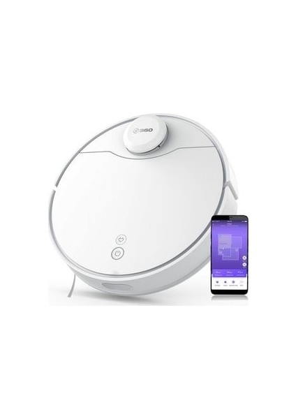 360 S9 Vacuum Mop Cleaner Akıllı Robot Süpürge Kvk Garantilidir
