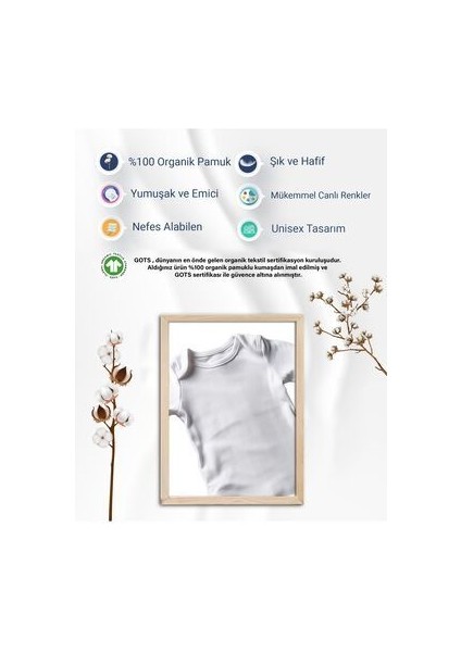 Unisex Bebek Ekru Organik Annem ve Babam Yazılı Uzun Kol Body 2'li Set