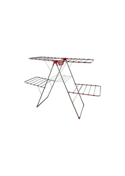 Kalın Borulu Çamaşır Kurutma Askısı Kurutmalık Çift Katlı