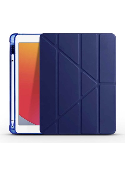 - Apple iPad 9.7 2017 (5.Nesil) - Tablet Kılıfı Kalem Bölmeli Korumalı Standlı Tri Folding Kılıf - Koyu Yeşil indirimleri