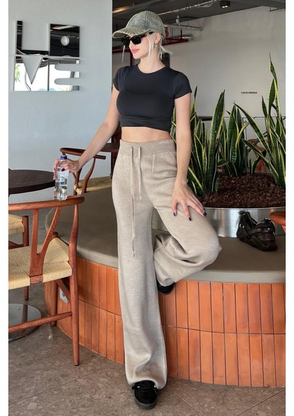 Vizon Beli Ayarlanabilir Geniş Paça Pantolon MG2089 fiyatları