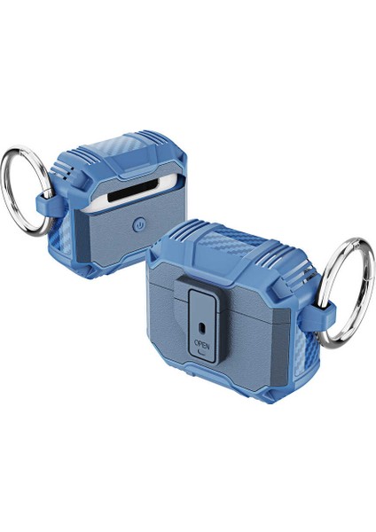 - Apple Airpods 3. Nesil - Kılıf Darbelere Karşı Dayanıklı Koruyucu Silikon Kılıf Airbag 27 - Lacivert - T21730