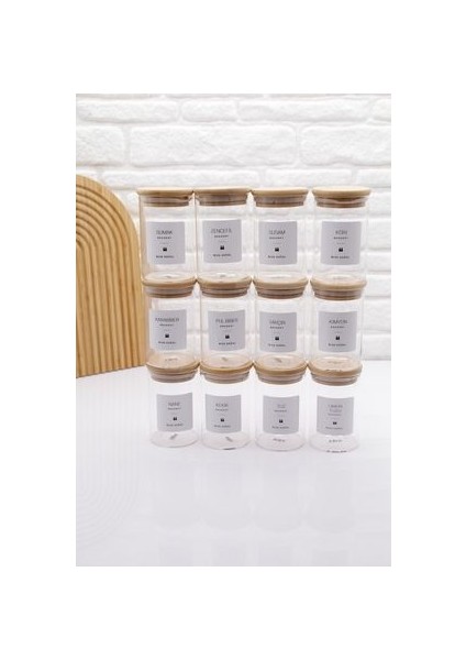 12'li Cam Baharatlık Seti 300ML modelleri