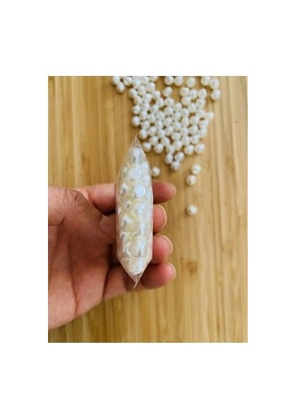 Üçgen Şekilli Barok Inci. 25GR. Tahmini 100 Adet. Krem. fırsatları