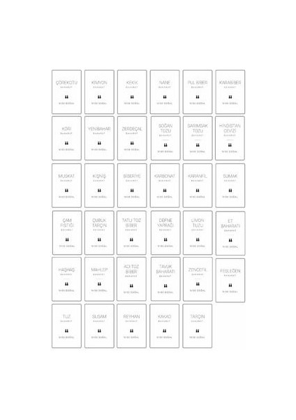 Bambu Döner Stant'lı 12'lü Bambu Vakum Kapak Cam Baharatlık Seti 300ML modelleri