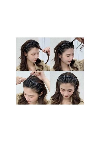 Mina Hobi Siyah Renk Saç Bükücü Taç Saç Bandı