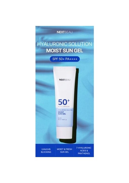 Ekstra Nemlendirici Iz Bırakmayan Hyaluronic Solution Moist Güneş Kremi SPF50 Pa