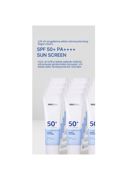 Ekstra Nemlendirici Iz Bırakmayan Hyaluronic Solution Moist Güneş Kremi SPF50 Pa