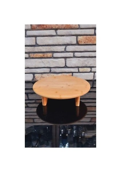 Bambu Yuvarlak Tahta Ayaklı