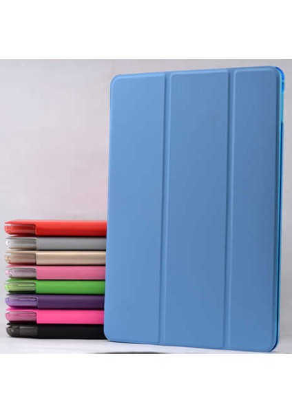 - Apple iPad 2 3 4 - Tablet Kılıfı Smart Cover Standlı 1-1 Kılıf - Kırmızı