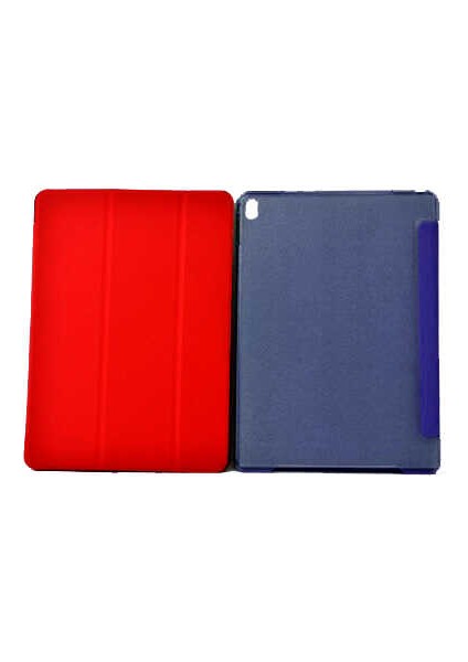 - Apple iPad 2 3 4 - Tablet Kılıfı Smart Cover Standlı 1-1 Kılıf - Kırmızı