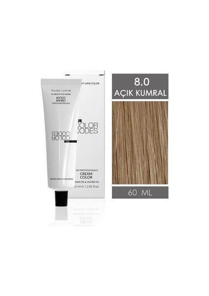 Cream Color Saç Boyası 8.0 Açık Sarı 60ML